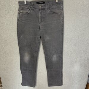 Joes Jeans Mens 34x33 Gray Straight Slim Fit Mid Rise Dark Wash‎ Denim Stretch